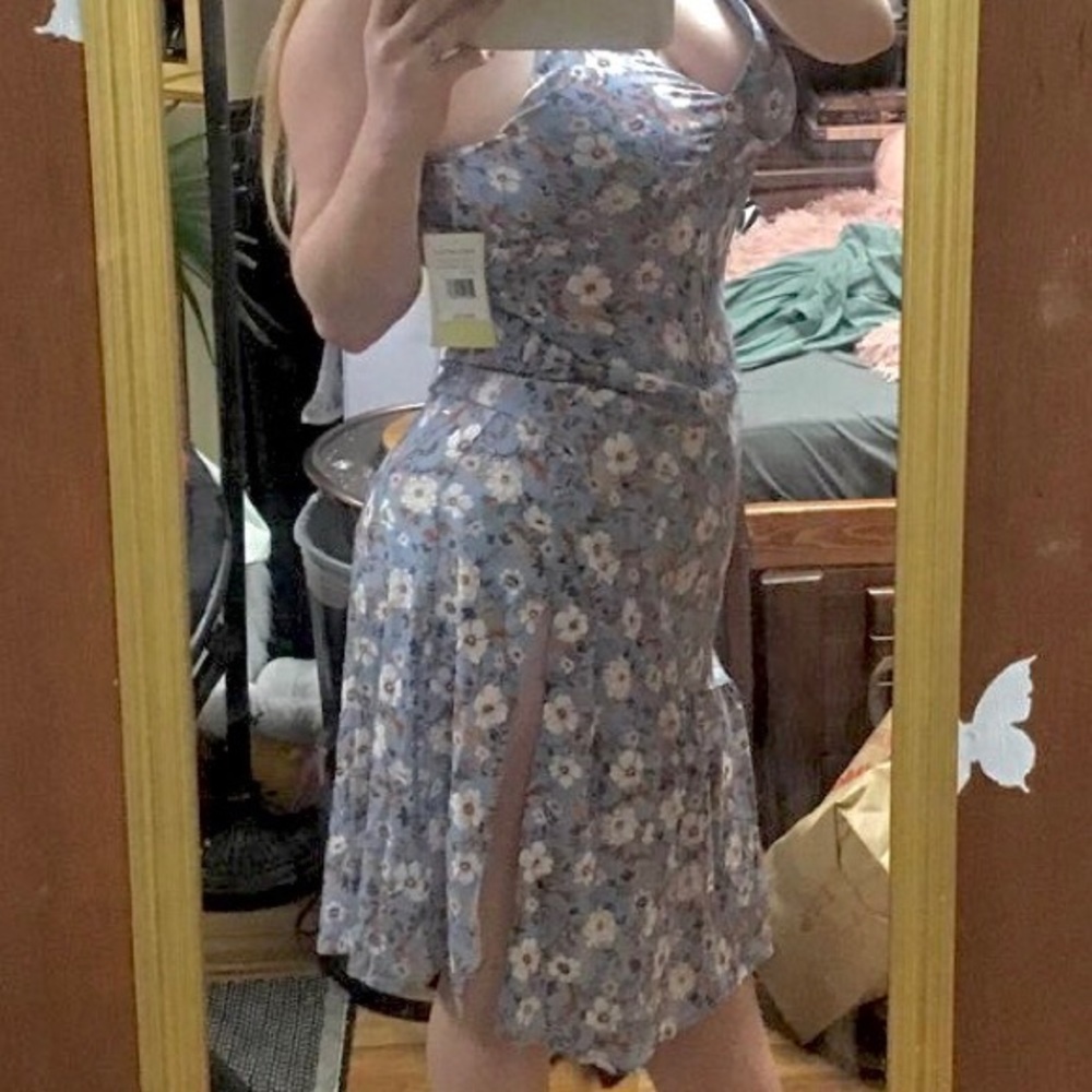 Blue flower dress
